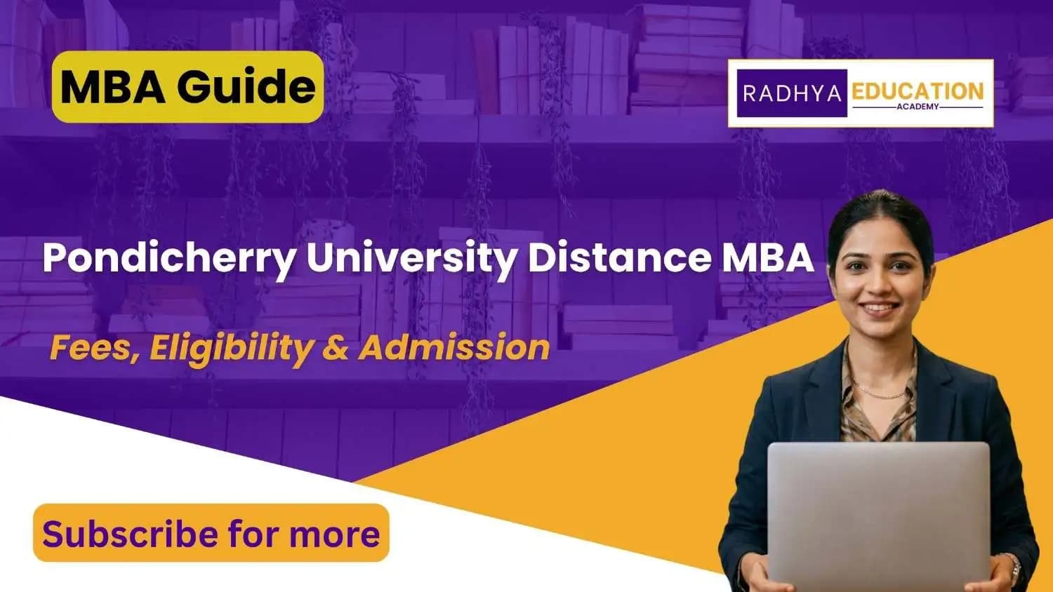 Pondicherry University Distance MBA 2026