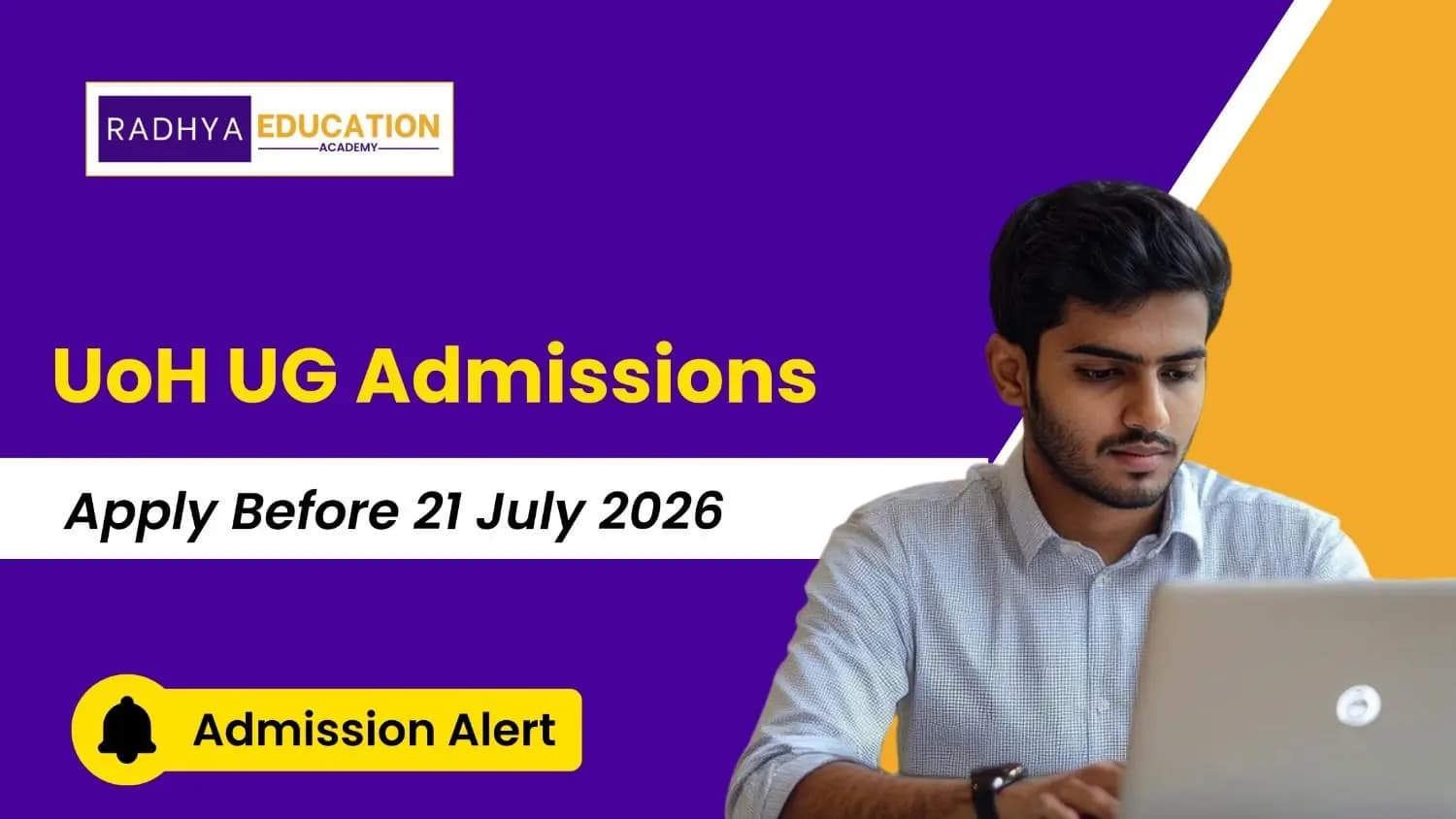 University of Hyderabad UG Admission 2026: Apply Before July 21